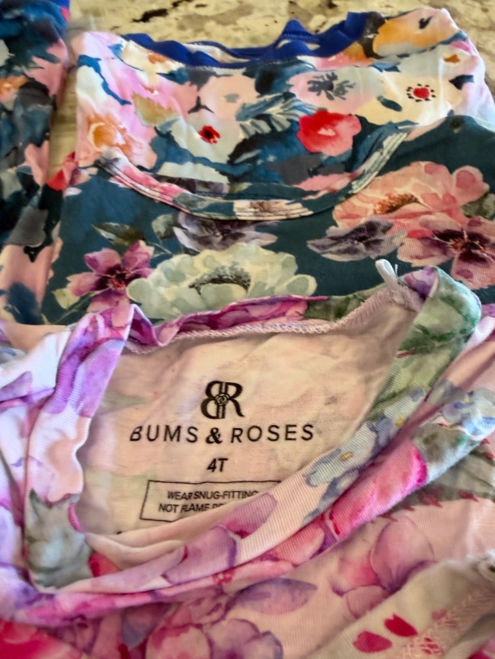 3T/4T Bamboo Pajama Play Clothes Lot Super Soft Posh Bums & Roses Kyte Kickee - Picture 7 of 11